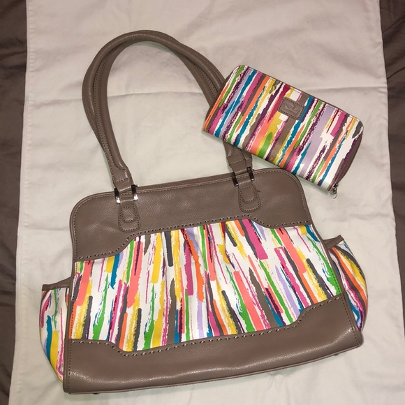 Baekgaard Multi Colored Purse and Matching Wallet - Picture 1 of 8